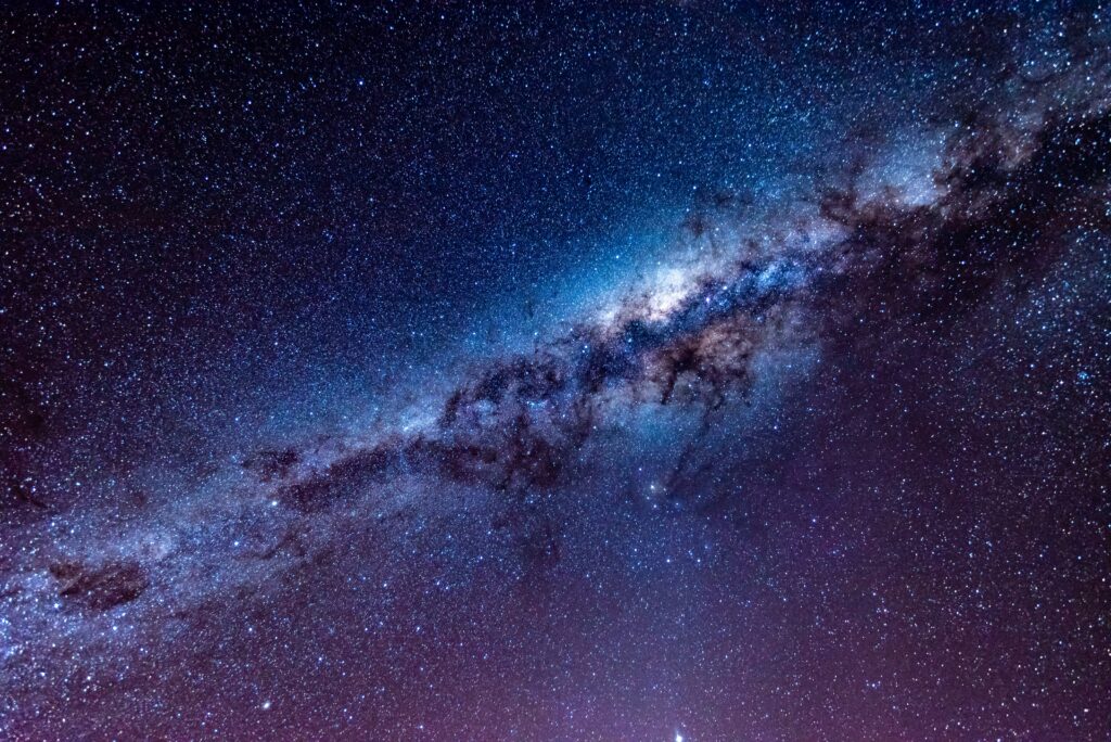 The Five Elements of BTS Purple starry night sky